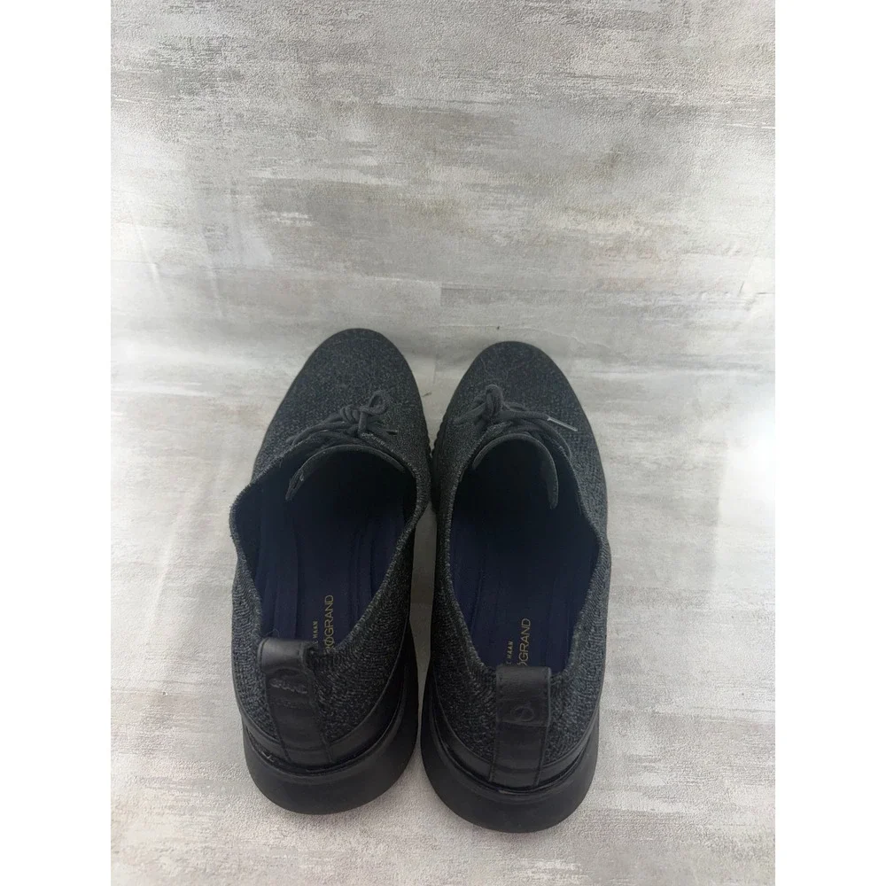 Cole Haan 2.ZEROGRAND Stitchlite Oxford Black Knit Shoes C28383 Men Sz 11.5 M